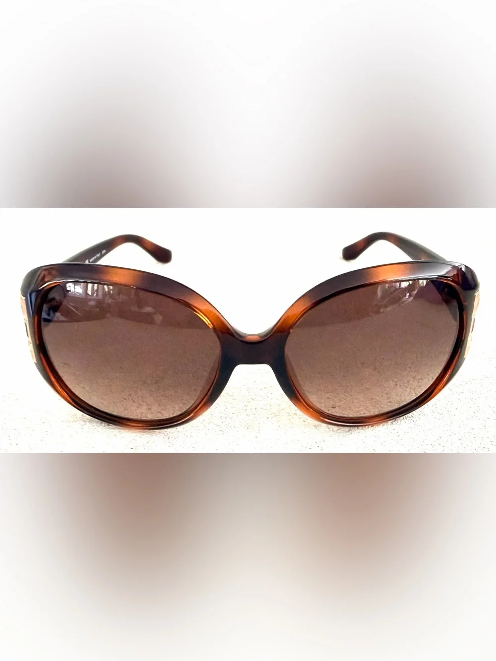 FERRAGAMO SF668S Gancini Oversized Tortoise Sunglasses NEW Full Inclusion